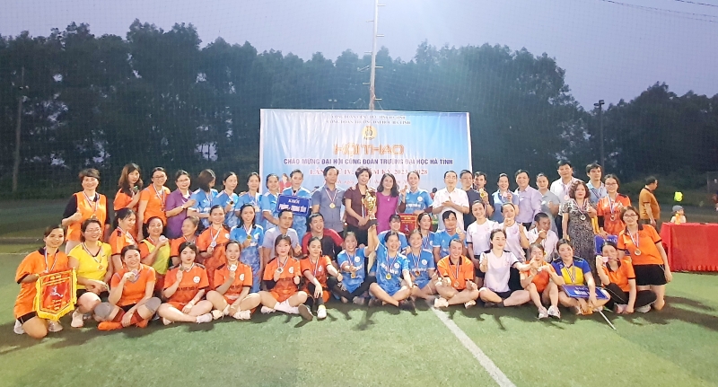 CĐCS Trường Đại học Hà Tĩnh: Hội thao chào mừng Đại hội Công đoàn, nhiệm kỳ 2023 - 2028
